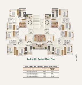 Project Image of 714.41 - 1040.77 Sq.ft 2 BHK Apartment for buy in Vulcan Lotus Serenity