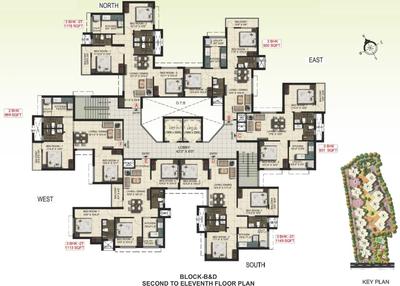 Project Image of 913.0 - 1205.0 Sq.ft 2 BHK Apartment for buy in Real Padmasri