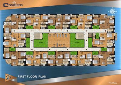 Project Image of 915.0 - 1000.0 Sq.ft 2 BHK Apartment for buy in Creations Diadem