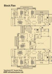 Project Image of 1350.0 - 1750.0 Sq.ft 2 BHK Apartment for buy in AMR Apartment 55
