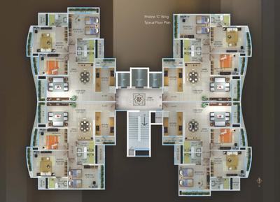 Project Image of 0.0 - 1665.0 Sq.ft 3 BHK Apartment for buy in Ajmera Pristine
