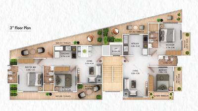 Project Image of 445.41 - 468.23 Sq.ft 2 BHK Apartment for buy in Saraswati Meera Square