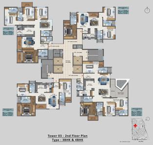 Project Image of 1794.0 - 5143.0 Sq.ft 2.5 BHK Apartment for buy in Sattva Aangane