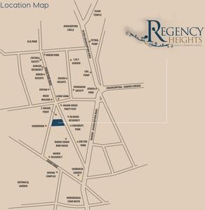 Dwarkesh Regency Heights Location Plan 1