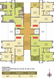Project Image of 915.0 - 950.0 Sq.ft 2 BHK Apartment for buy in Trimurti Chandranil Apartment