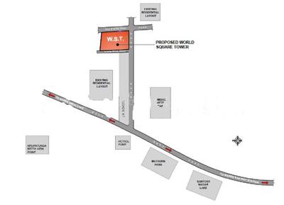 Project Image of 624.41 - 768.44 Sq.ft 2 BHK Apartment for buy in MWS World Square Towers