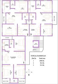 Project Image of 911.0 - 1098.0 Sq.ft 2 BHK Apartment for buy in Moghal Mayuri