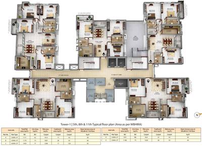 Project Image of 1184 Sq.ft 3 BHK Apartment / Flat for sale in Tollygunge for Rs. 18000000