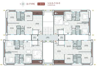 Project Image of 1184.79 - 2416.8 Sq.ft 3 BHK Apartment for buy in Swagat Cilantra
