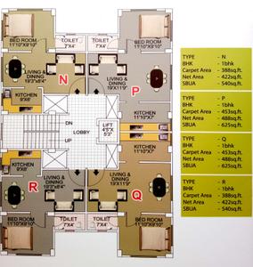 Project Image of 540.0 - 1400.0 Sq.ft 1 BHK Apartment for buy in Palacia Woodstock