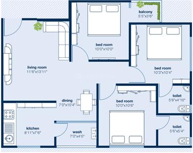 Shree Hari Nakshatra Residency 2 Cluster Plan 1