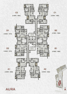 Project Image of 407.0 - 2406.0 Sq.ft 1 BHK Apartment for buy in Vajram Vivera