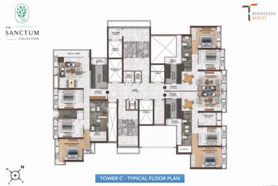Project Image of 789.0 - 1360.0 Sq.ft 2 BHK Apartment for buy in T Bhimjyani The Verraton Infinity Towers