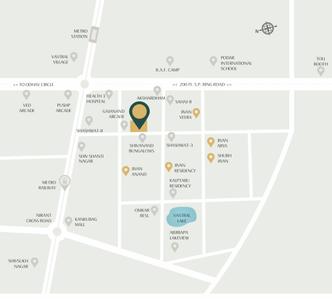 Project Image of 1067.46 - 1344.09 Sq.ft 3 BHK Apartment for buy in Kavish Jivan Kala Residency