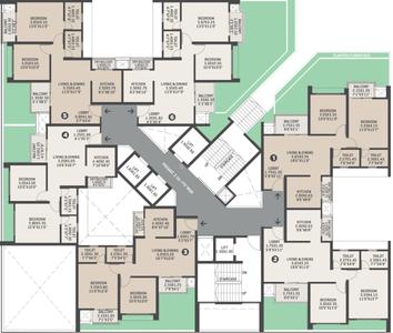 Project Image of 662.27 - 1218.36 Sq.ft 2 BHK Apartment for buy in VTP Verve