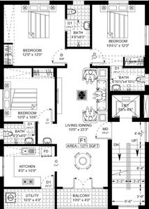 Project Image of 0.0 - 1271.0 Sq.ft 3 BHK Apartment for buy in Green Paradise
