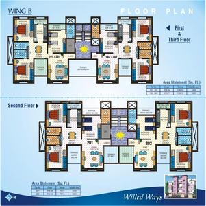 Project Image of 1009.0 - 2434.0 Sq.ft 2 BHK Apartment for buy in Yugal Willed Ways