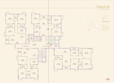 Project Image of 1252.21 - 2235.47 Sq.ft 3 BHK Apartment for buy in Shree Miraya