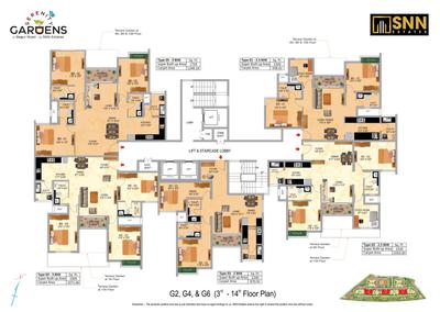Project Image of 1060.0 - 2275.0 Sq.ft 2 BHK Apartment for buy in Serenity Gardens