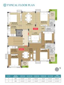 Project Image of 637.0 - 661.0 Sq.ft 2 BHK Apartment for buy in Ajmir Akashbati