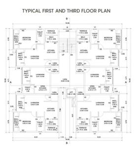 Devashri La Stella Block C Cluster Plan from 1st to 3rd Floor 2