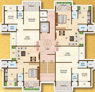 Project Image of 188.0 - 276.0 Sq.ft 1 RK Apartment for buy in Unimont RSM Niyati