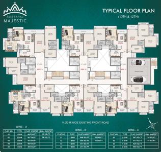 Project Image of 422.0 - 649.0 Sq.ft 1 BHK Apartment for buy in Adityaraj Majestic