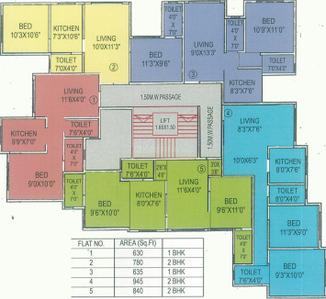 Project Image of 630 Sq.ft 1 BHK Apartment / Flat for sale in Vasai West for Rs. 5500000