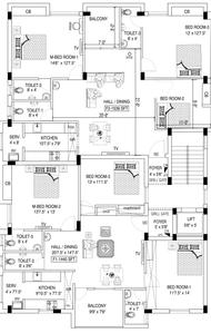 Project Image of 0.0 - 1440.0 Sq.ft 3 BHK Apartment for buy in CNU Amutham