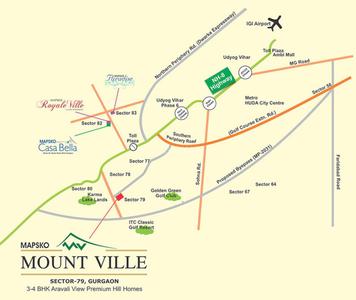 Project Image of 1490.0 - 2710.0 Sq.ft 3 BHK Apartment for buy in Mapsko Mount Ville Phase II