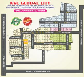 Project Image of 480.0 - 1915.0 Sq.ft Residential Plot Plot for buy in New NSC Global City Phase IV