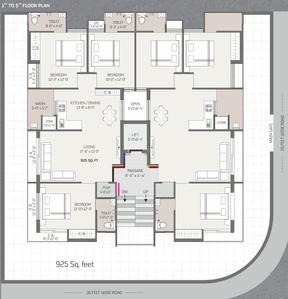 Project Image of 0.0 - 925.0 Sq.ft 3 BHK Apartment for buy in Veena Aurum Enclave Phase 1