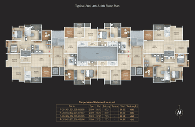 Project Image of 484.0 - 743.0 Sq.ft 1 BHK Apartment for buy in Opel Hayat