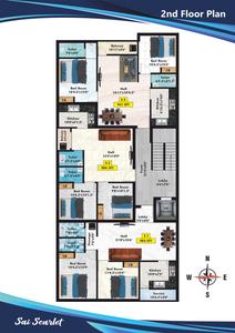 Project Image of 800.0 - 1294.0 Sq.ft 2 BHK Apartment for buy in Bharathi Sai Scarlet