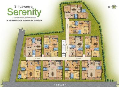 Project Image of 1140.0 - 1640.0 Sq.ft 2 BHK Apartment for buy in Vandana Sri Lavanya Serenity