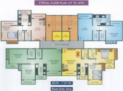 Project Image of 392.0 - 543.0 Sq.ft 1 BHK Apartment for buy in Shubham Shree Hari Darshan Building No 7