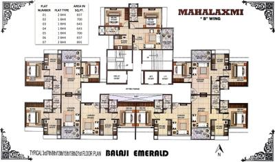 Project Image of 442.0 - 632.0 Sq.ft 1 BHK Apartment for buy in Sai Balaji Building No 2 Mahalakshmi B Wing