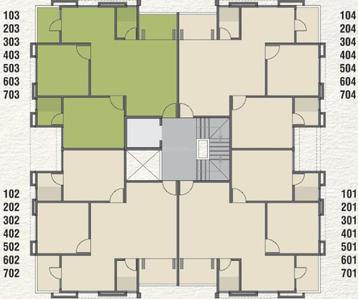 Project Image of 565.0 - 706.0 Sq.ft 2 BHK Apartment for buy in Shreenathji Akshar Green Phase 1