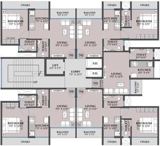 Project Image of 239.93 - 690.0 Sq.ft 1 RK Apartment for buy in Gravity Prime