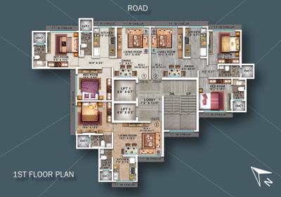 Project Image of 371.89 - 610.1 Sq.ft 1 BHK Apartment for buy in Aakar Padma Rekha CHSL