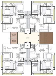 Project Image of 852.0 - 901.0 Sq.ft 3 BHK Apartment for buy in Nirman Heights