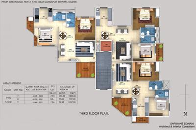 G K Samarth Gaurav Samarth Gaurav 3rd Floor Cluster Plan 1