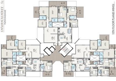 Project Image of 958.0 - 1172.0 Sq.ft 3 BHK Apartment for buy in Siddhivinayak S3 Lifestyle Building A To F