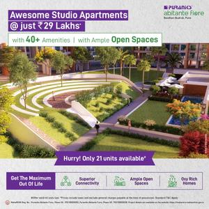 Project Image of 285.0 - 908.0 Sq.ft 1 RK Apartment for buy in Puraniks Abitante Fiore Phase 2B