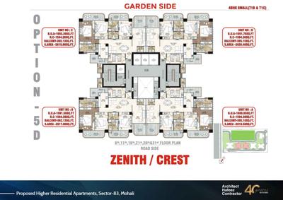 Project Image of 2300.0 - 2800.0 Sq.ft 3 BHK Apartment for buy in STJ The Pinnacle