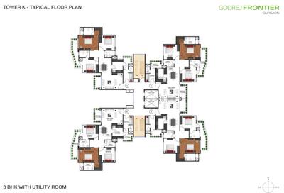 Project Image of 1821.04 - 4611.04 Sq.ft 3 BHK Apartment for buy in Godrej Frontier