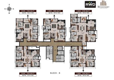 Project Image of 1046.0 - 2185.0 Sq.ft 2 BHK Apartment for buy in RWD Waterfront
