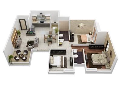 Project Image of 799.0 - 981.0 Sq.ft 2 BHK Apartment for buy in Revell Orchid Phase IV Building F