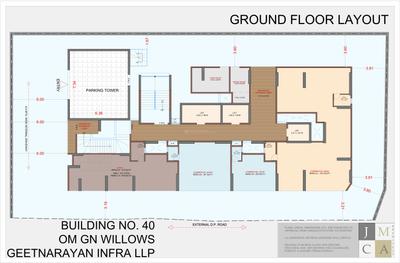Project Image of 356.0 - 545.0 Sq.ft 1 BHK Apartment for buy in Geetnarayan OM GN Willows