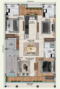Project Image of 0.0 - 1620.0 Sq.ft 3 BHK Builder Floor for buy in Sai Infinity Luxury Builder Floor